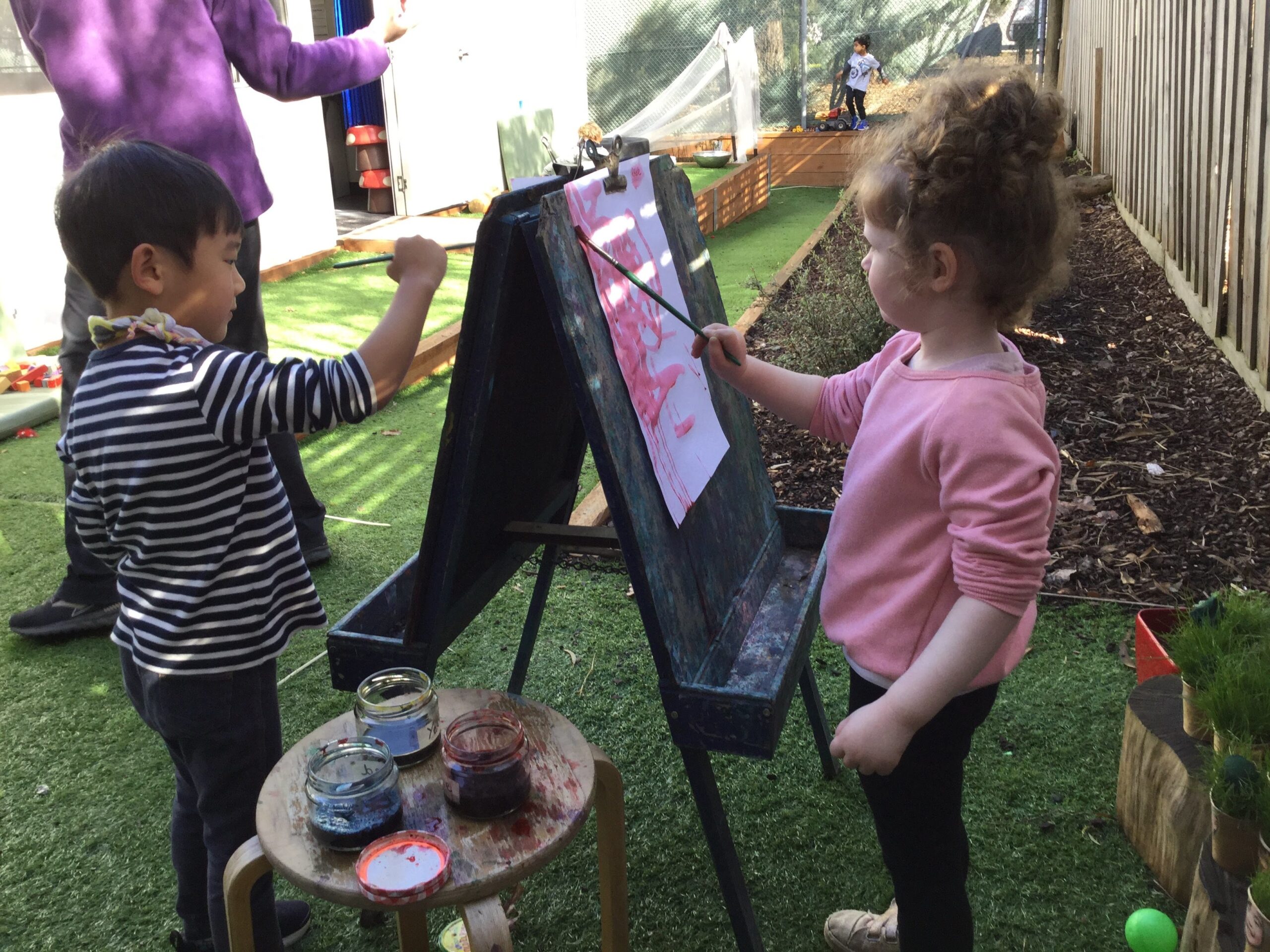 Choklits Painting part of the kindergarden program 2020