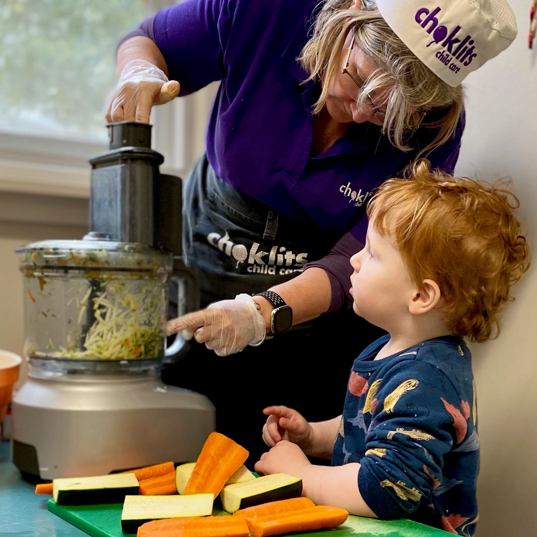 Little cooks at work with Helen's Helpers