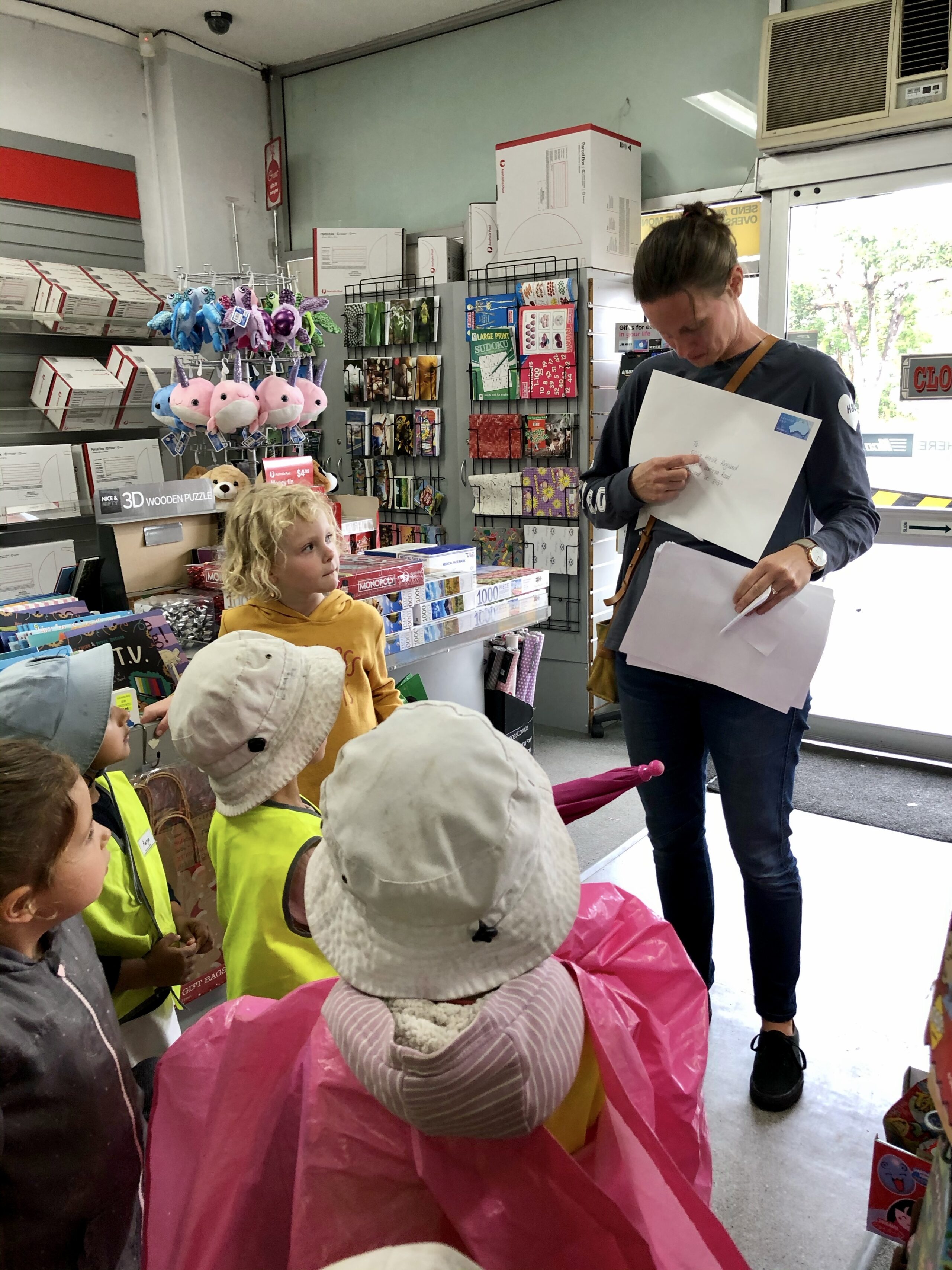 Post office visit with Choklits kinder children