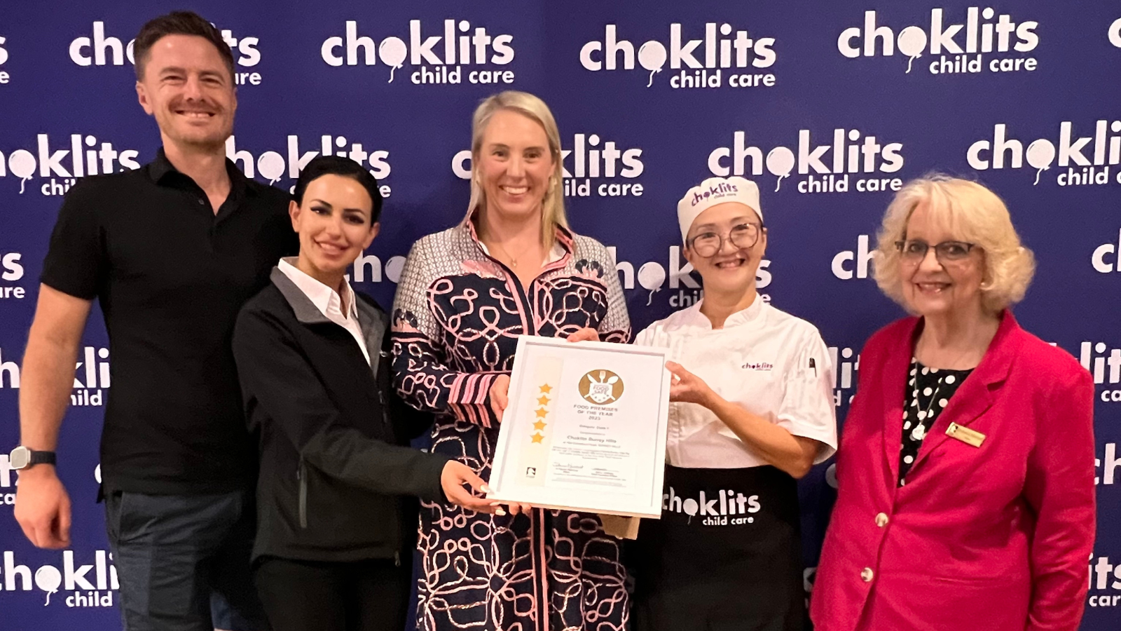 Choklits Surrey Hills Food Premises Of The Year 2023 Award