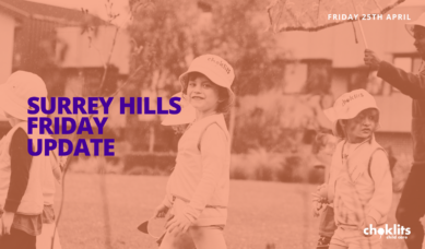 Choklits Surrey Hills Friday Update April 25th